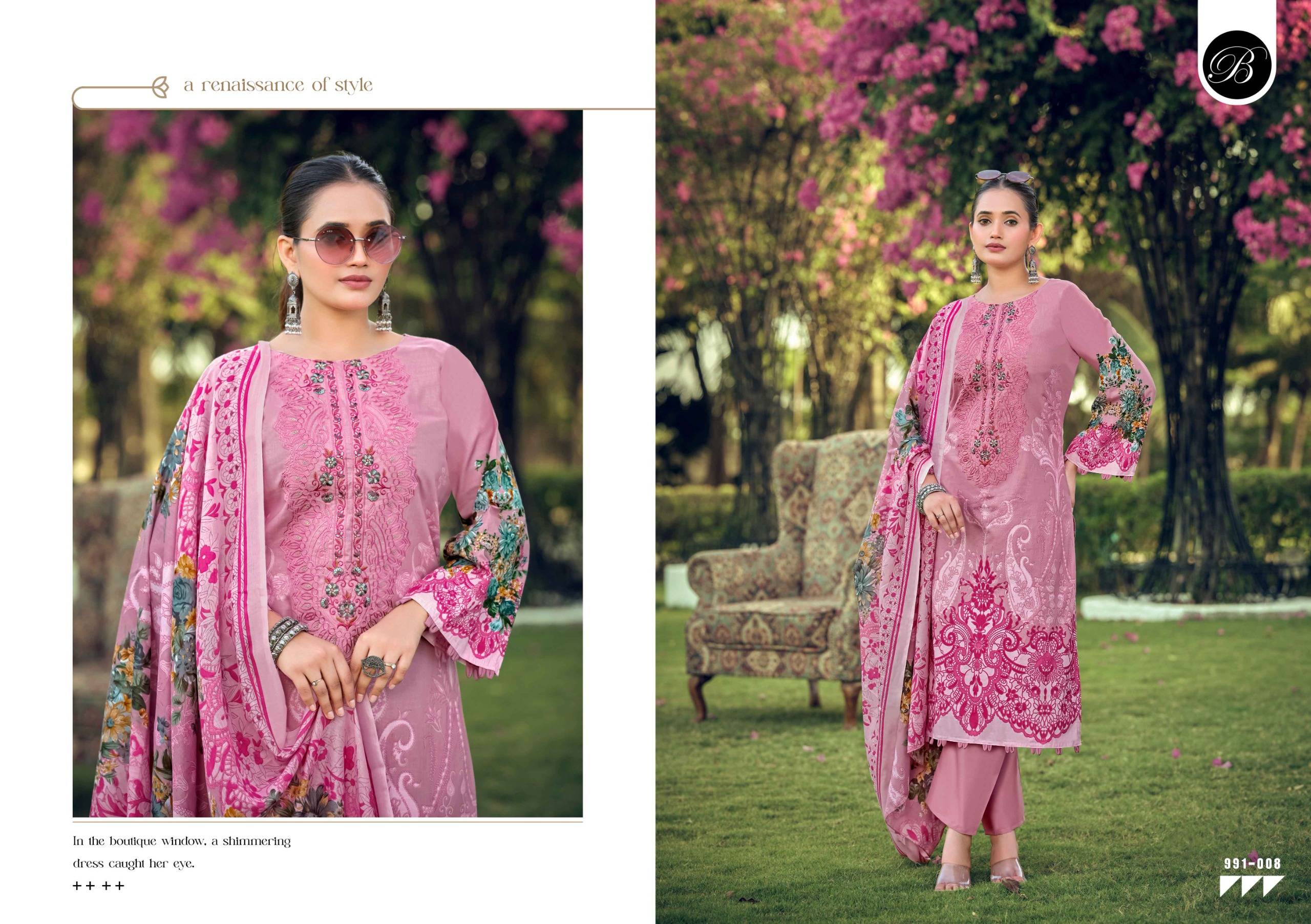 NAIRA VOL 150 BY BELLIZA DESIGNER 01 To 08 Series Indian Traditional casual wear Pakistani Pure Cotton dresses At Wholesale Price